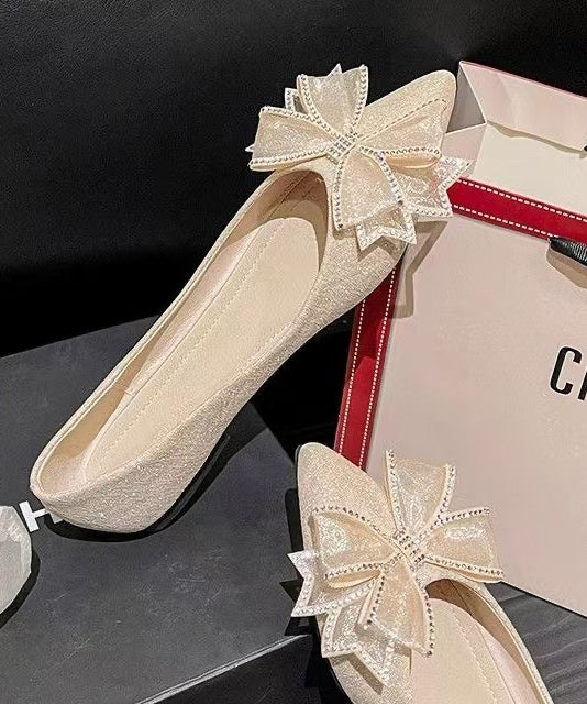 Dames Flat Feet Schoenen met Strik Detail 0