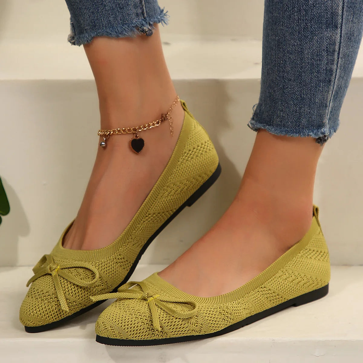 Dames Flats Met Strikdesign 4