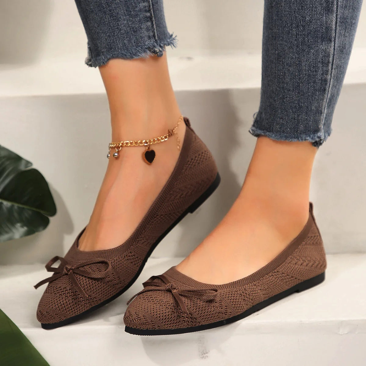 Dames Flats Met Strikdesign 7