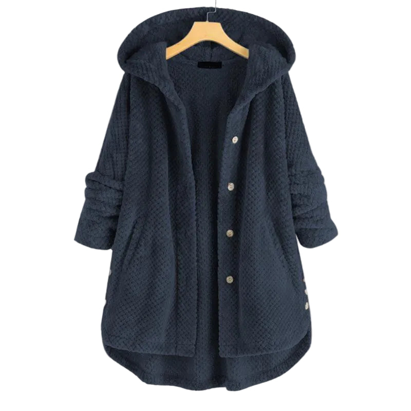 Dames Fleece Jack met Capuchon en Relaxte Pasvorm 2