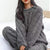 Dames Fleece Pyjama Set Warm en Comfortabel voor Nachtkleding 3