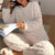 Dames Fleece Pyjama Set Warm en Comfortabel voor Nachtkleding 4