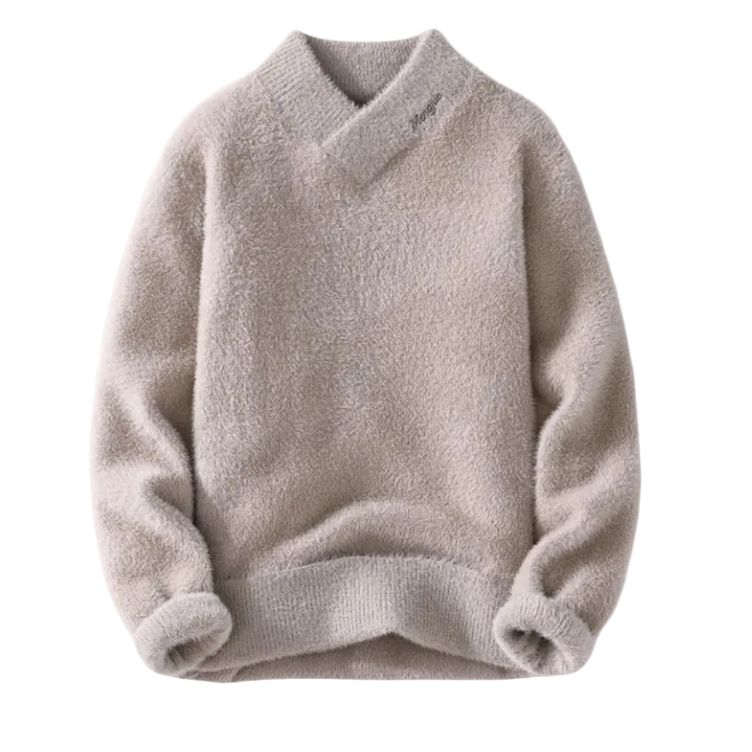 Dames Fleece Trui met Hoge V-hals 0