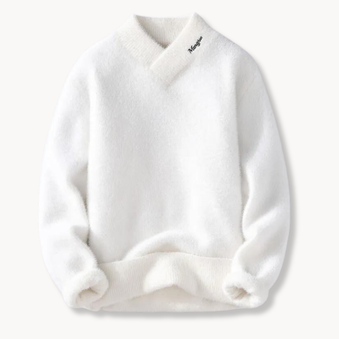 Dames Fleece Trui met Hoge V-hals 1