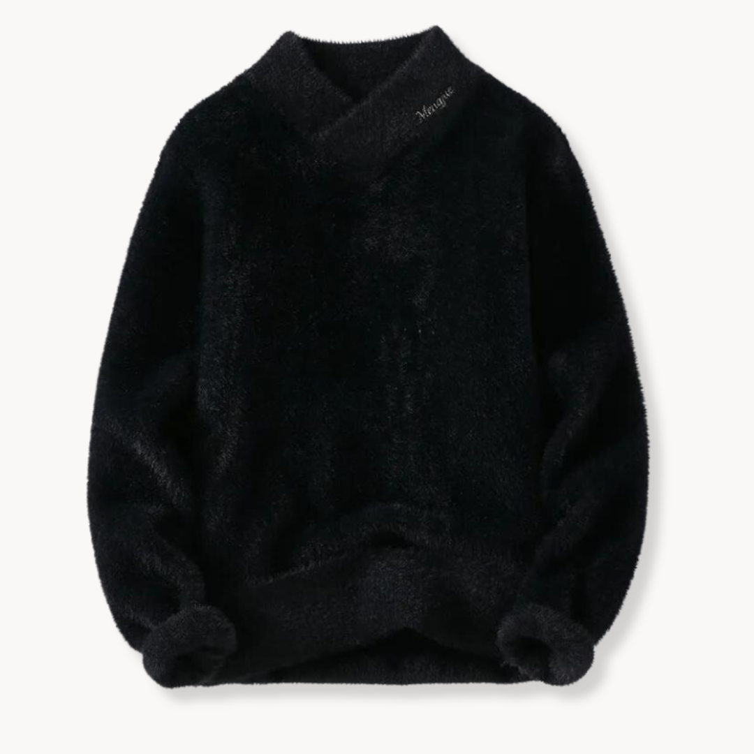 Dames Fleece Trui met Hoge V-hals 2
