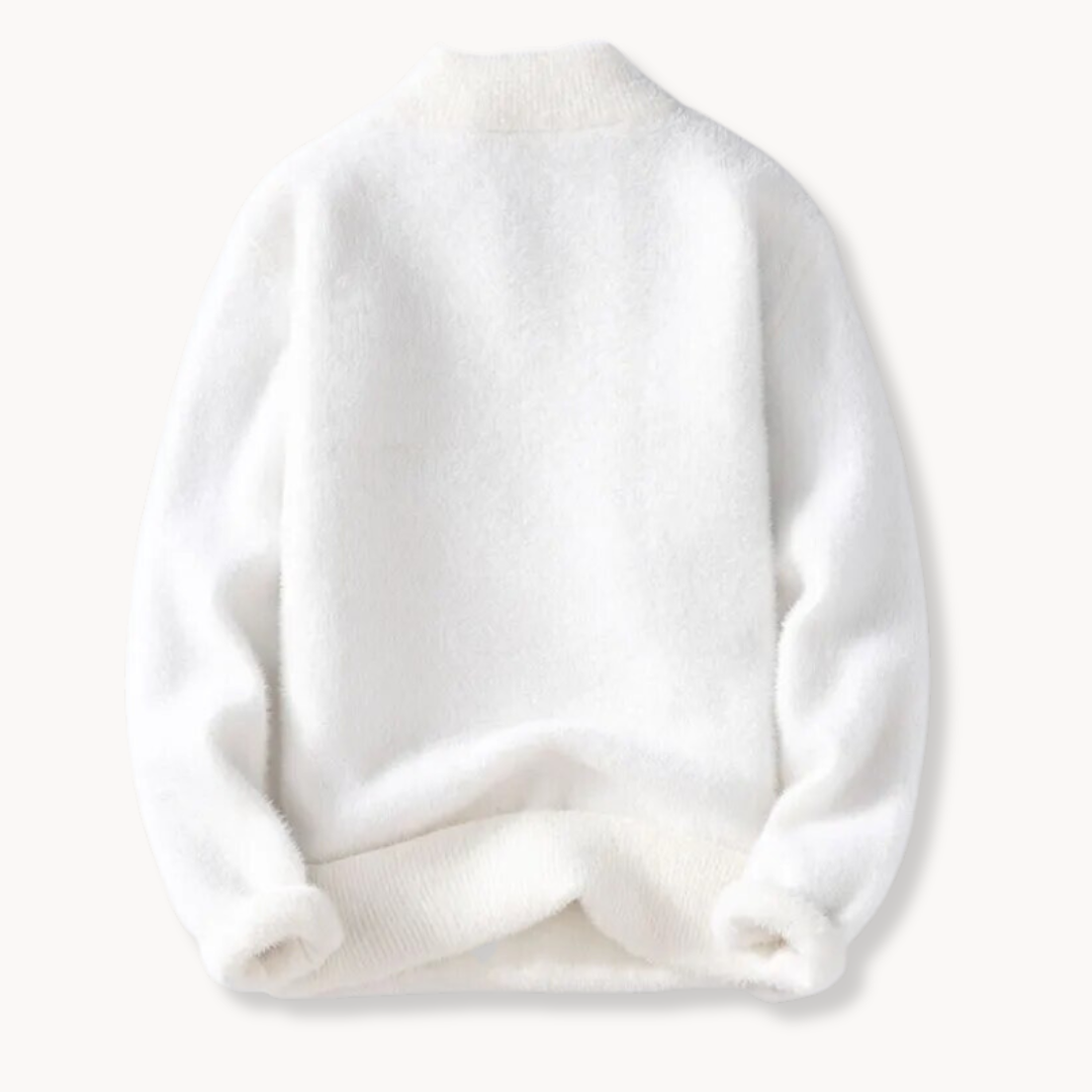 Dames Fleece Trui met Hoge V-hals 4