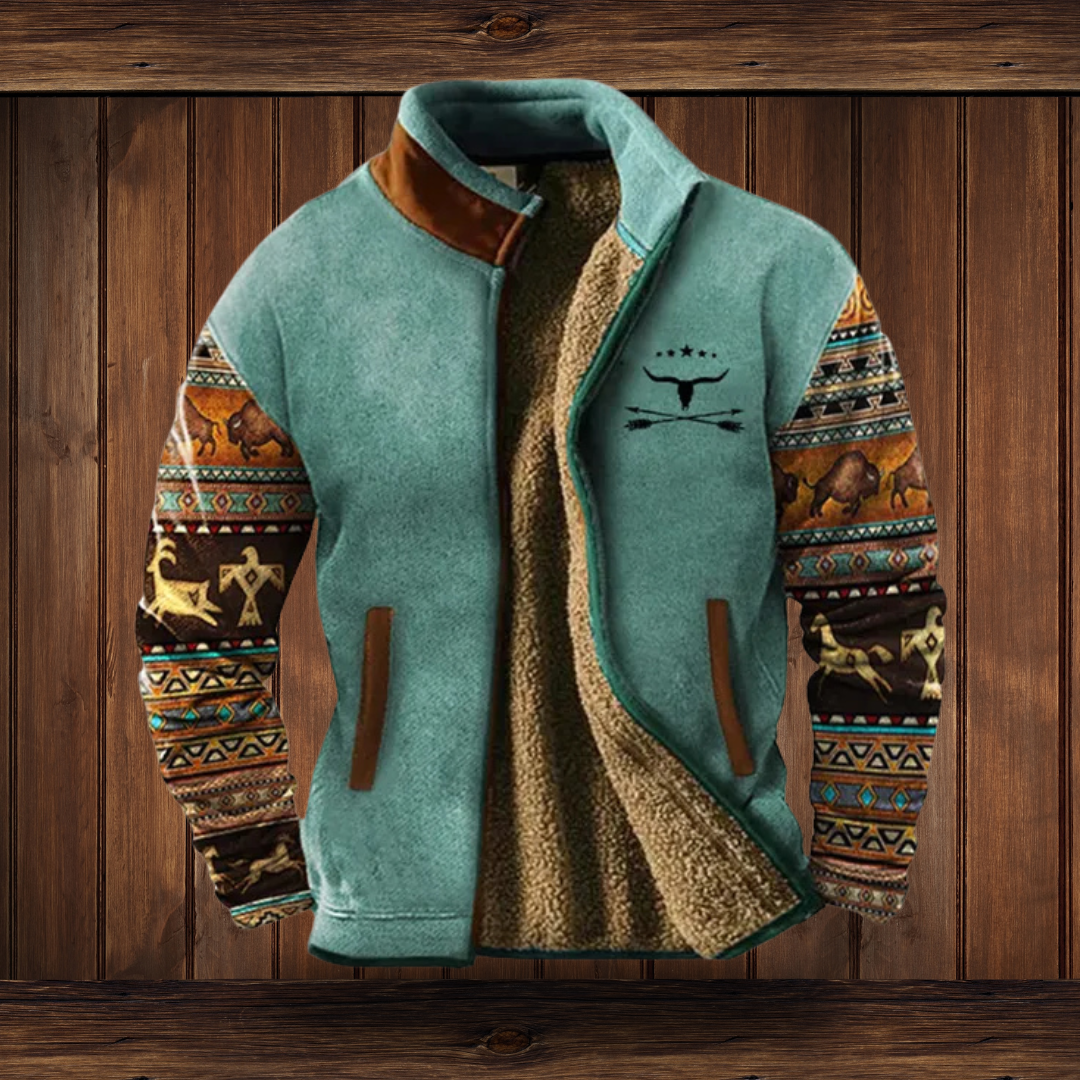 Dames Fleecejack Casual met 3D-Print 5