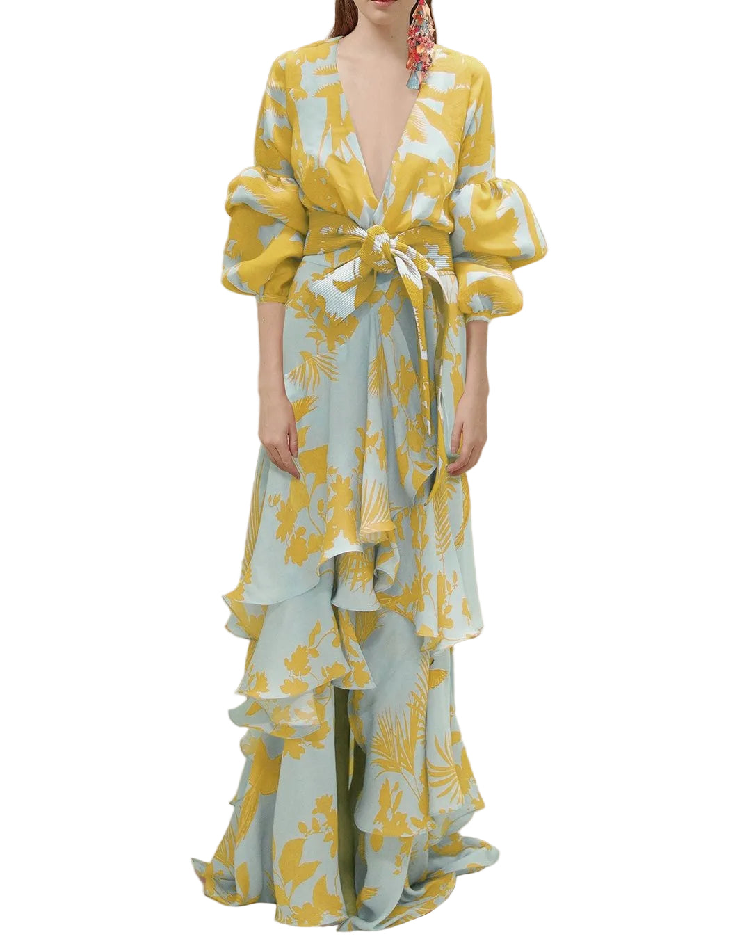 Dames Formele Jurk Chiffon met Print 0