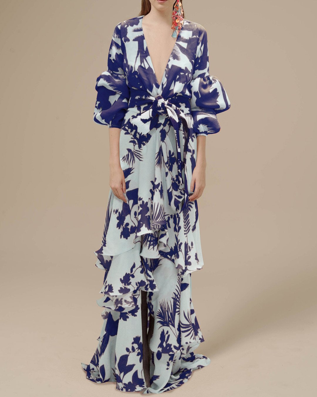 Dames Formele Jurk Chiffon met Print 2