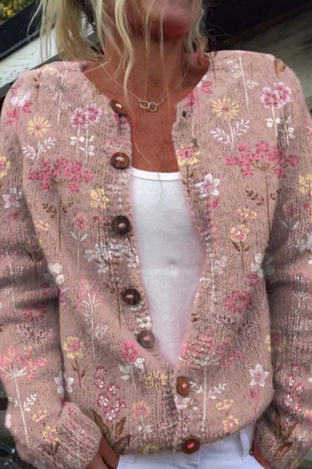 Dames Gebloemd Vest Met Artistiek Ontwerp 1
