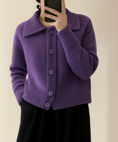 Dames Gebreid Vest Oversized 3