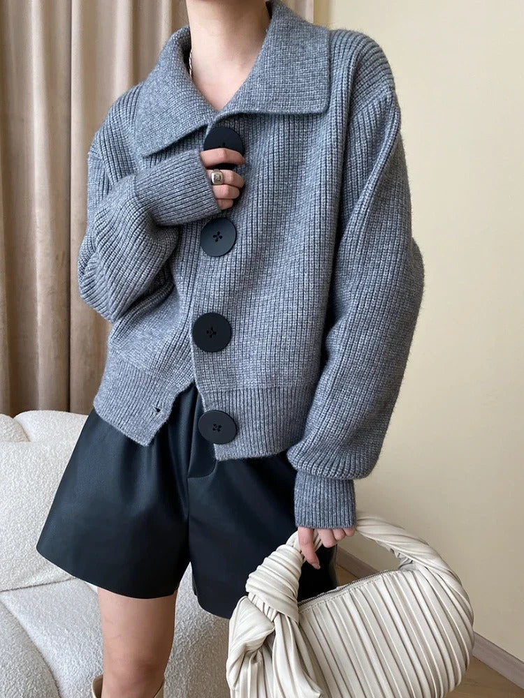 Dames Gebreid Vest Oversized 4