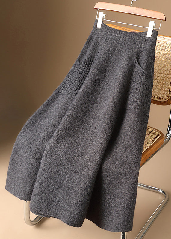 Dames Gebreide Rok met Zakken 1