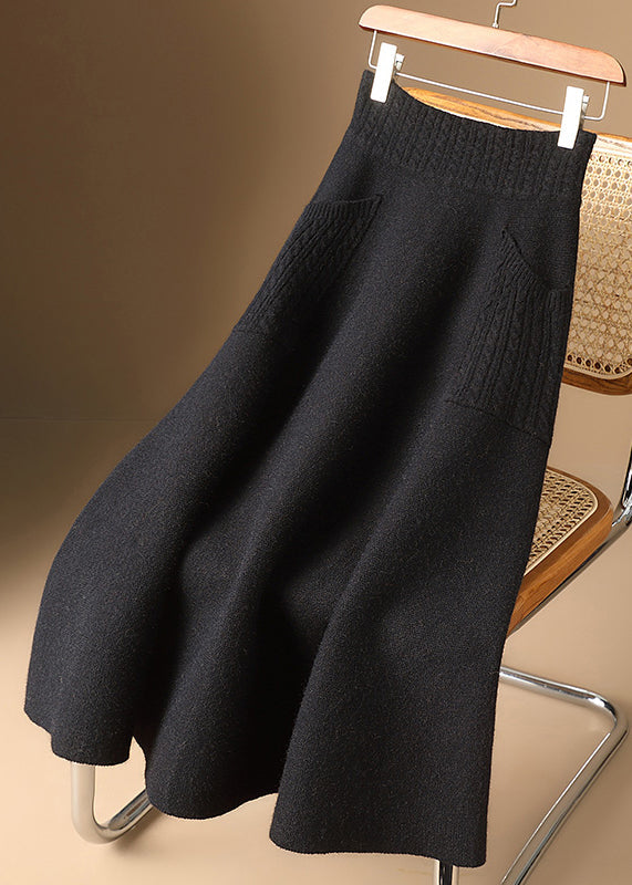 Dames Gebreide Rok met Zakken 2