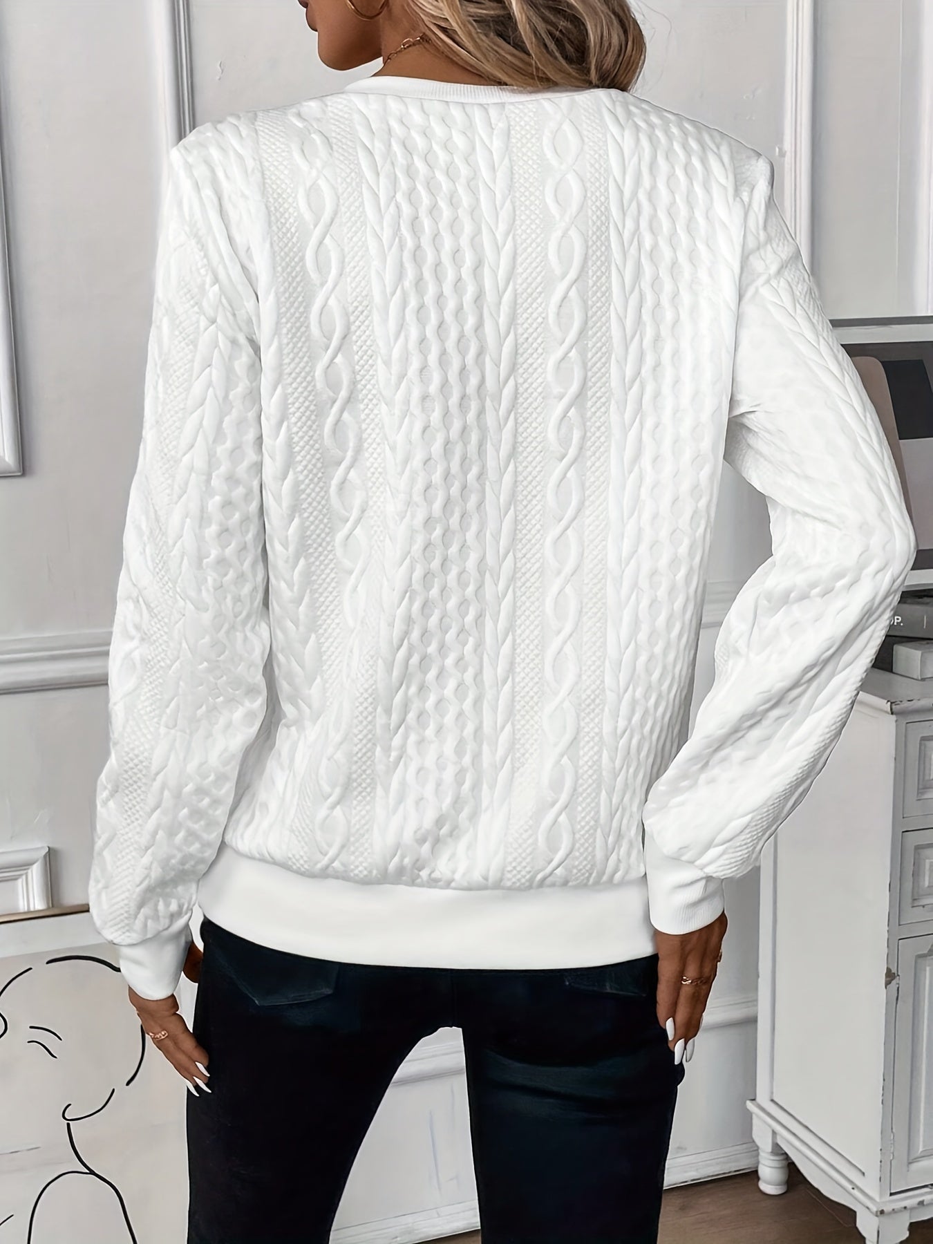 Dames Gebreide Trui Casual 1