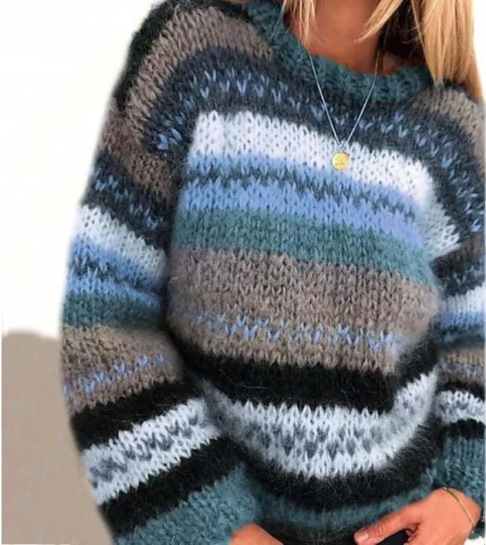 Dames Gebreide Trui Comfortabel Acryl Wolmix 1