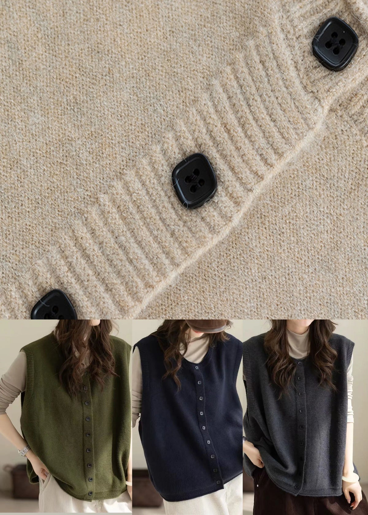 Dames Gebreide Trui Oversized Comfortabel 3