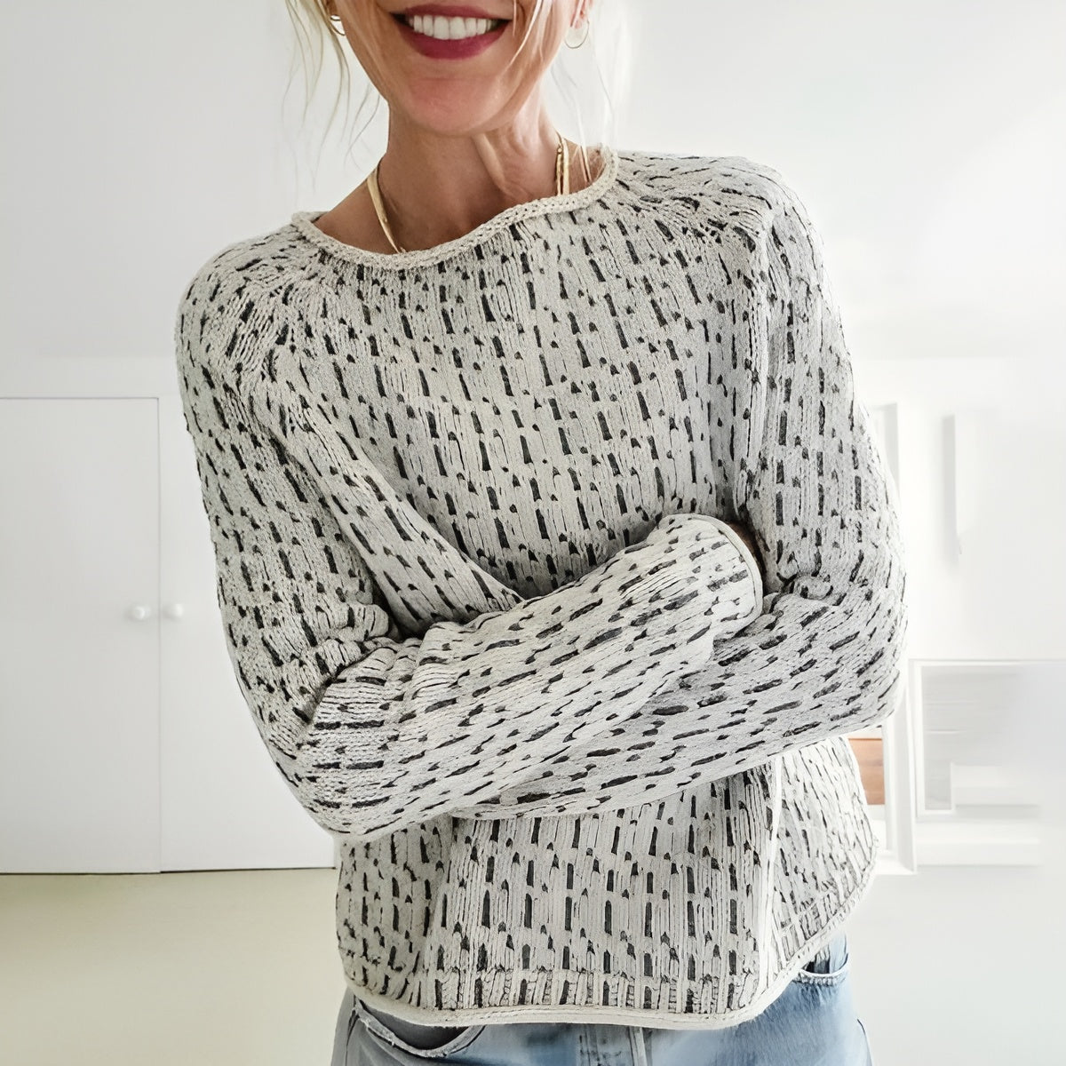 Dames Gebreide Trui Stijlvol 1