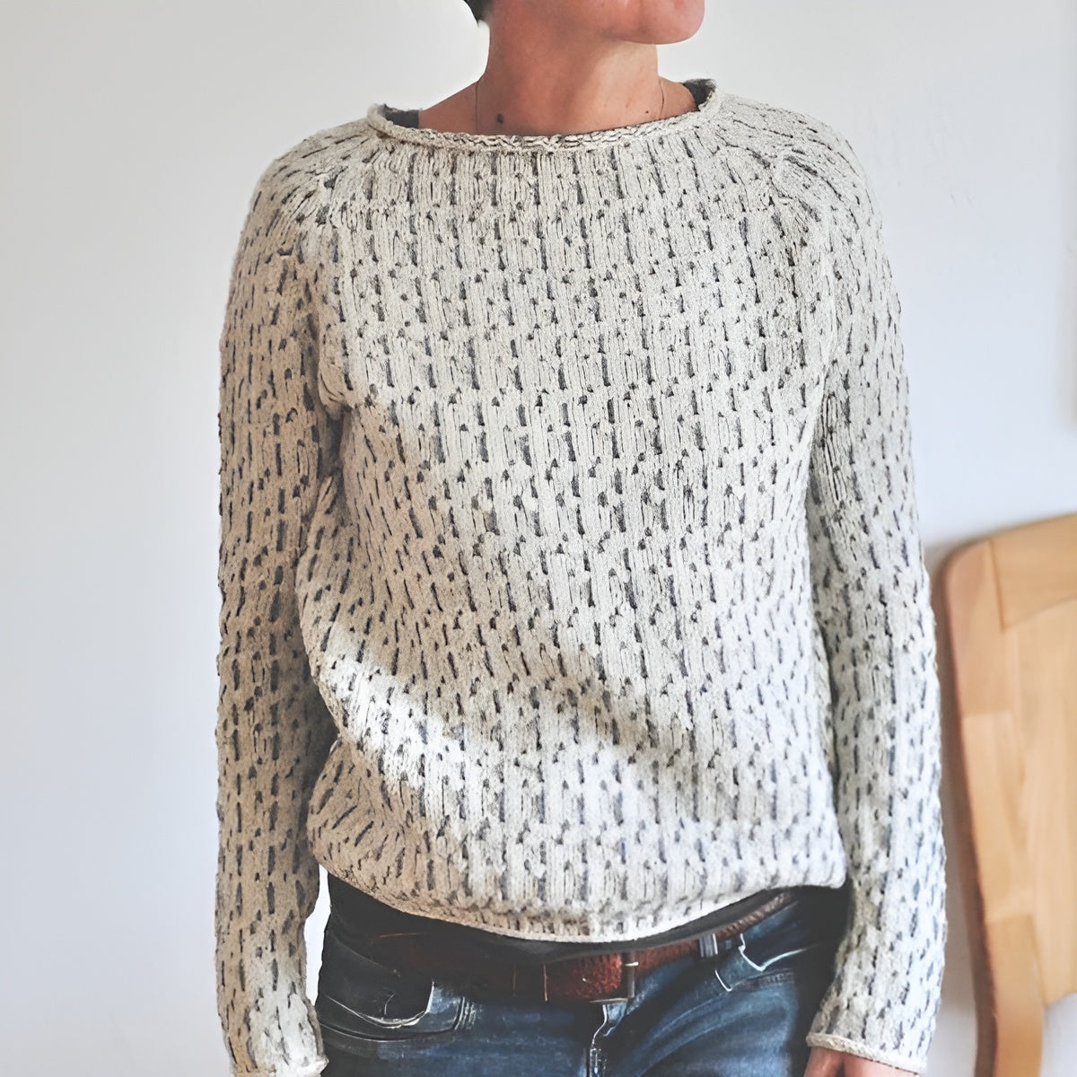 Dames Gebreide Trui Stijlvol 2