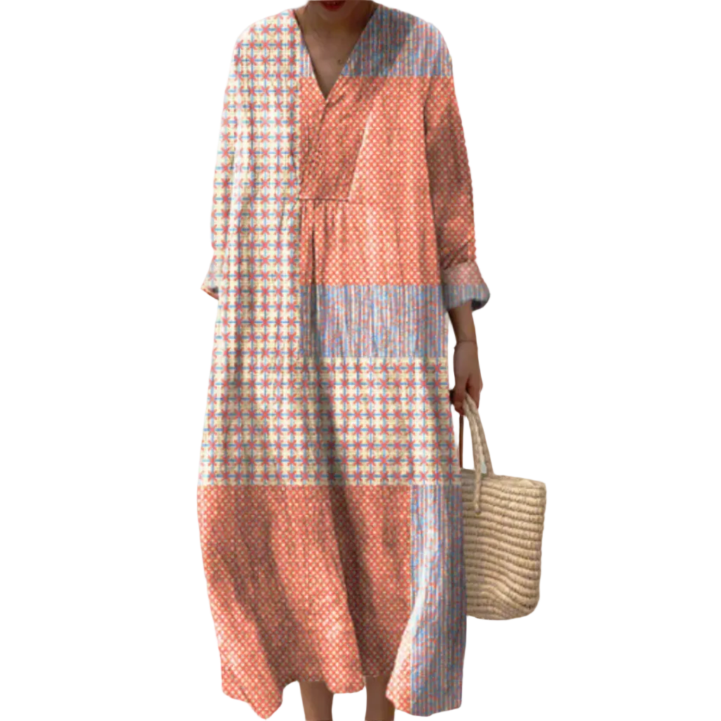 Dames Geometrische Jurk Modern 0
