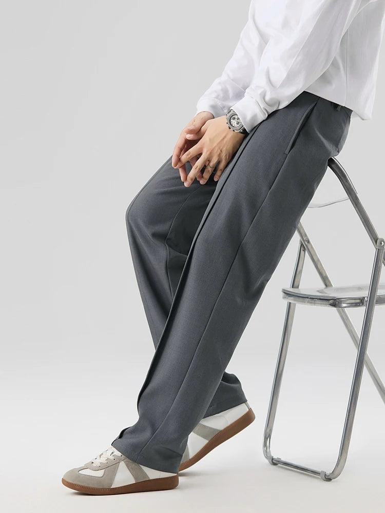 Dames Geplooide Broek Recht Gesneden 7