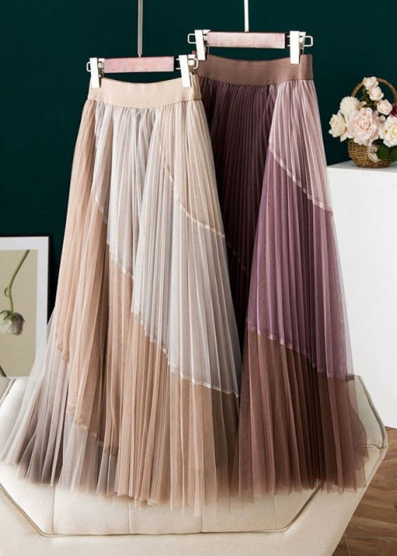 Dames Geplooide Lange Rok Casual Print 2