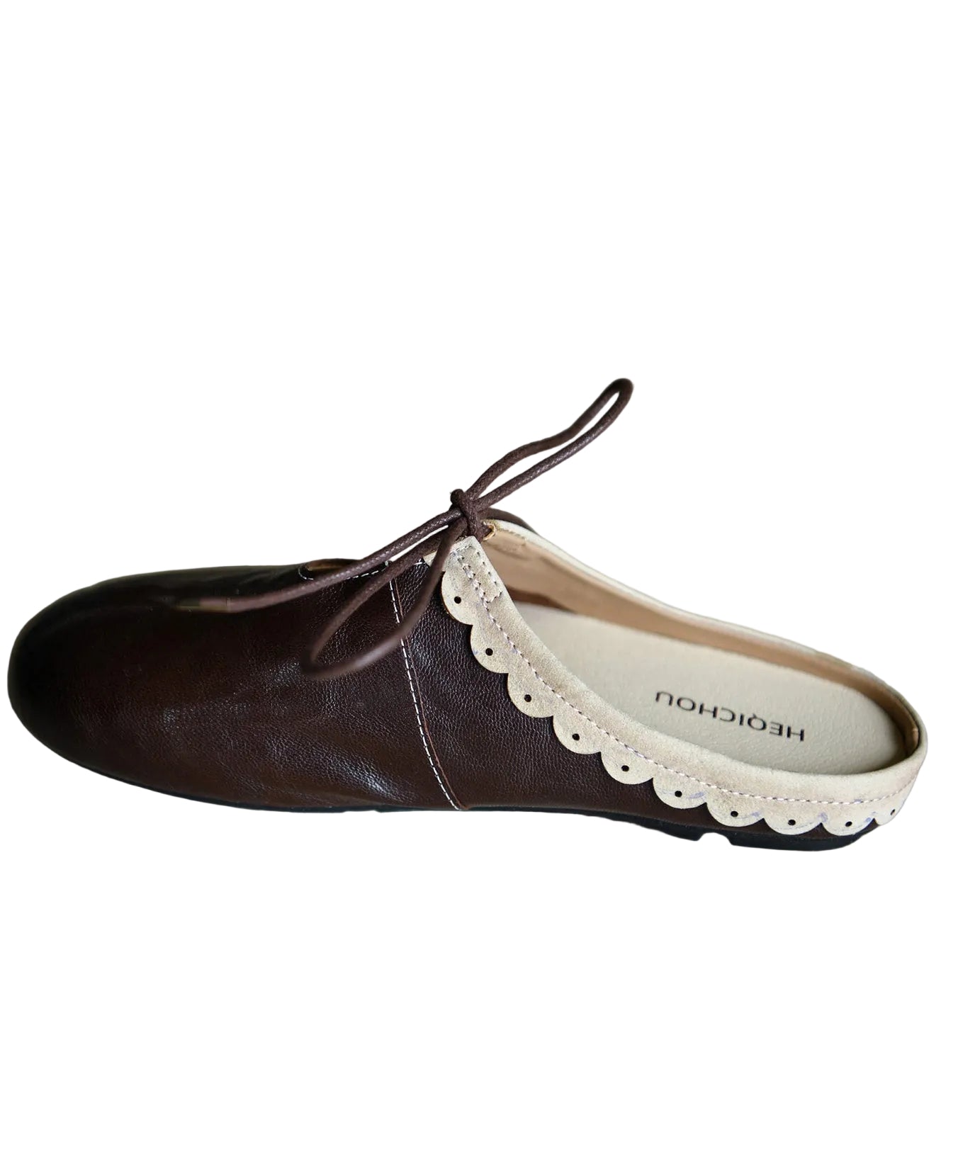 Dames Gesplitste Schuifsandalen Met Veters 0
