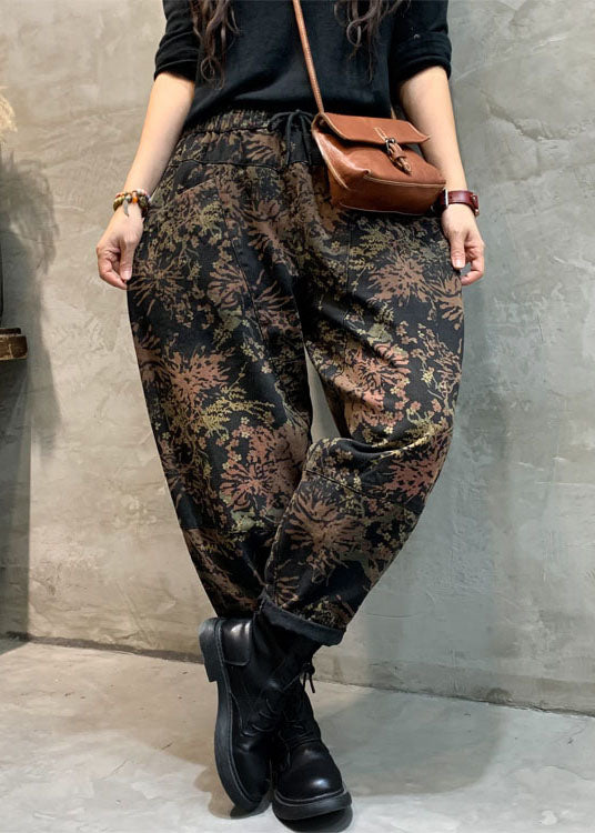 Dames Getailleerde Denimbroek met Modeprint 3