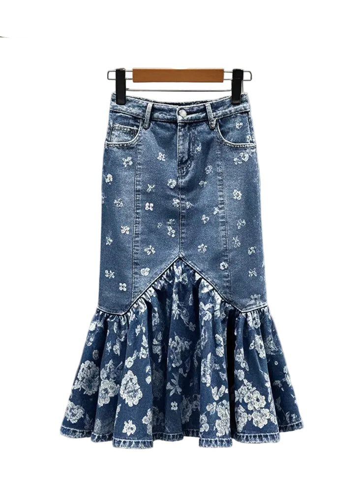 Dames Gewikkelde Rok Boho Print 0