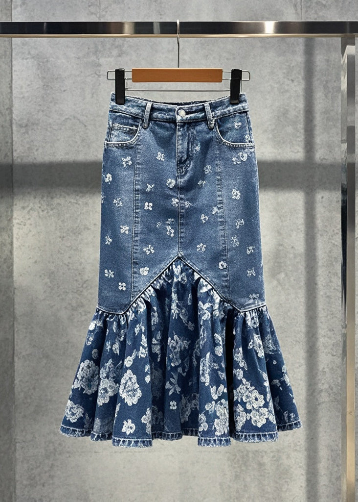 Dames Gewikkelde Rok Boho Print 4