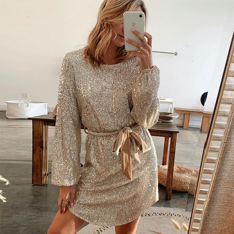 Dames Glitterjurk voor Speciale Gelegenheden 1