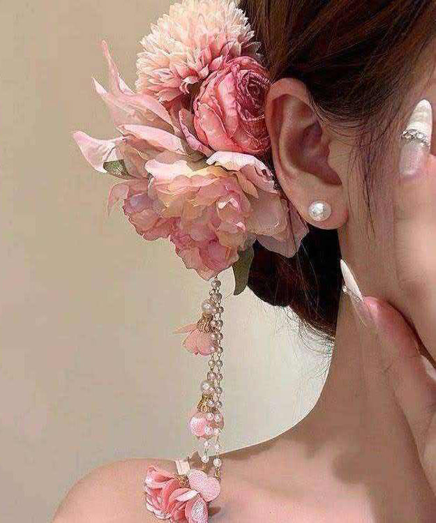 Dames Haarspeld Bloemenkwastje Stijlvol Accessoire 0