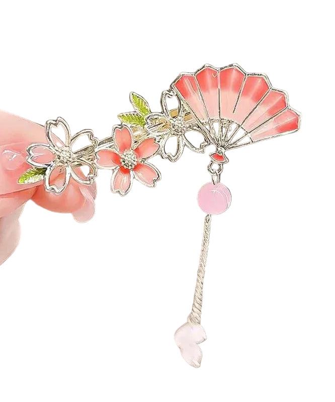 Dames Haarspeld Bloemenwaaier Kwastje Stijlvol Accessoire 2
