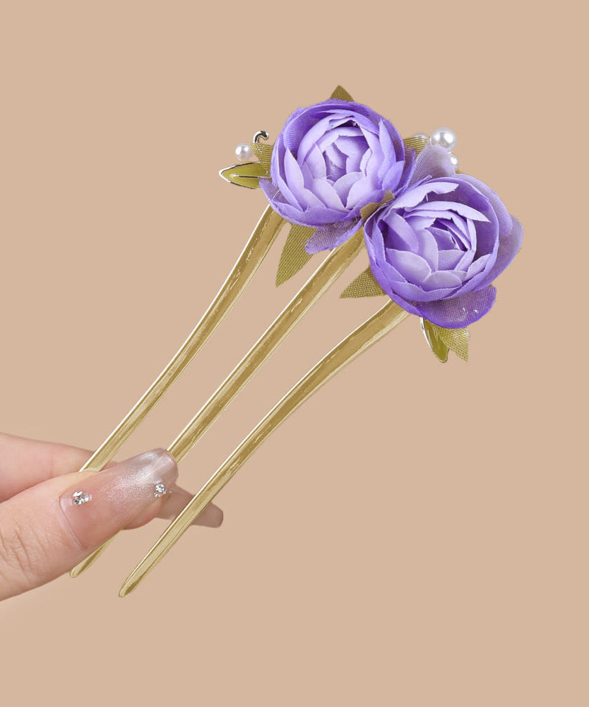 Dames Haarspeld Bloemvormig Roze Stijlvol Accessoire 1