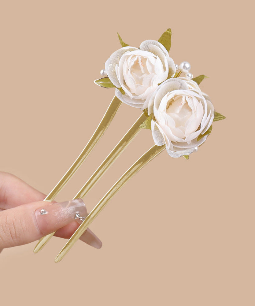 Dames Haarspeld Bloemvormig Roze Stijlvol Accessoire 2