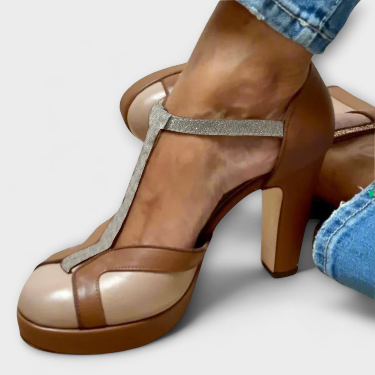 Dames Hak Schoen T-band Stijlvol 0
