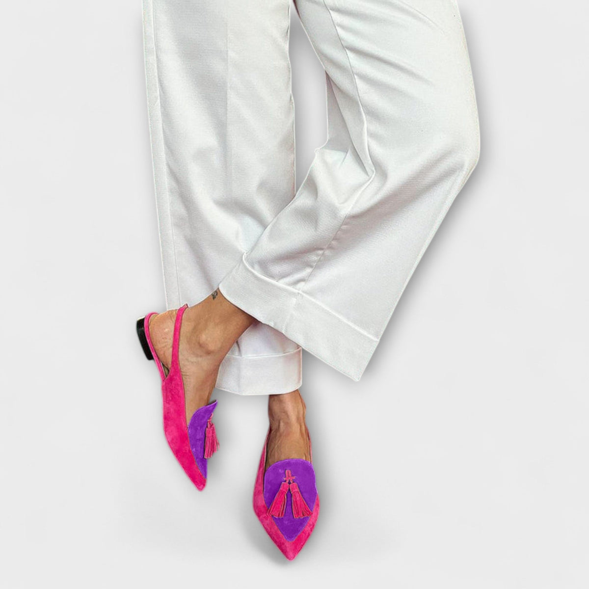 Dames Hakken Slingback met Kwastjesdesign 2