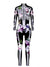 Dames Halloween Kostuum Geblümde Skelettprint 1