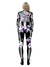 Dames Halloween Kostuum Geblümde Skelettprint 2