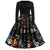 Dames Halloween Kostuum Lange Mouwen Gothic Karikatuurprint Hoogwaardige Stoffen 10