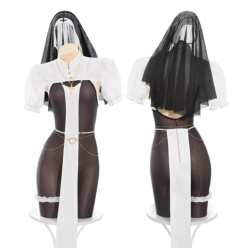 Dames Halloween Non Cosplay Jumpsuit Open Cup Bodystocking 4