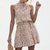 Dames Halter Mini Jurk Polyester Modern Zomerjurk 2
