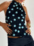 Dames Haltertop met Gedrukt Ontwerp en Open Rug 6
