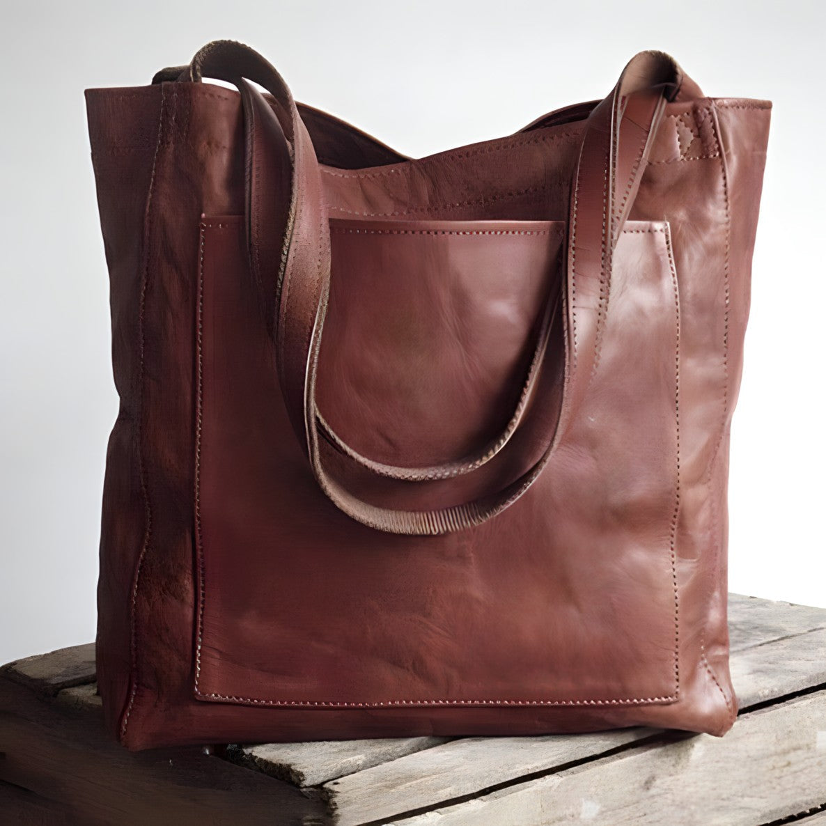 Dames Handgemaakte Leren Tas Stijlvol 5