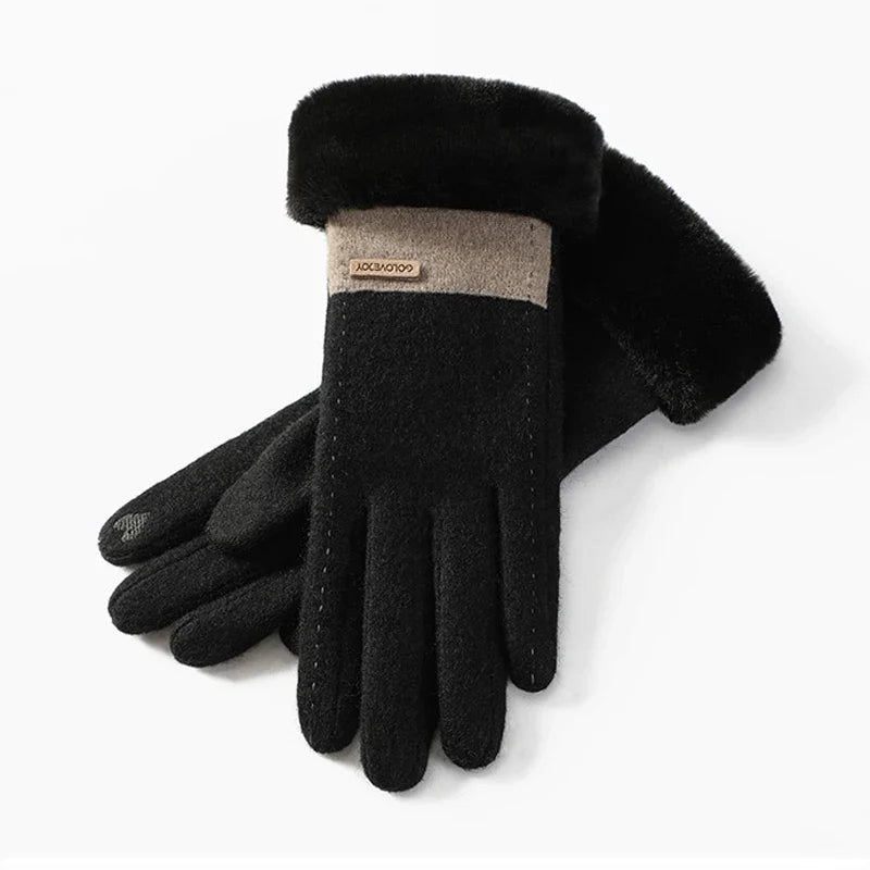 Dames Handschoenen Pluche Elastisch Comfortabel 0