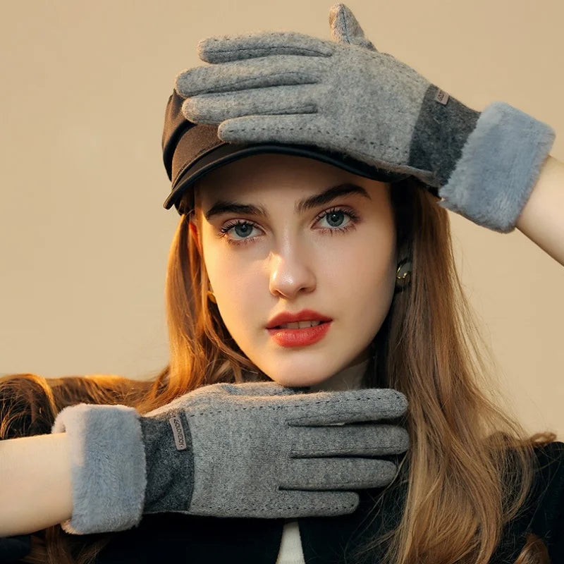 Dames Handschoenen Pluche Elastisch Comfortabel 5