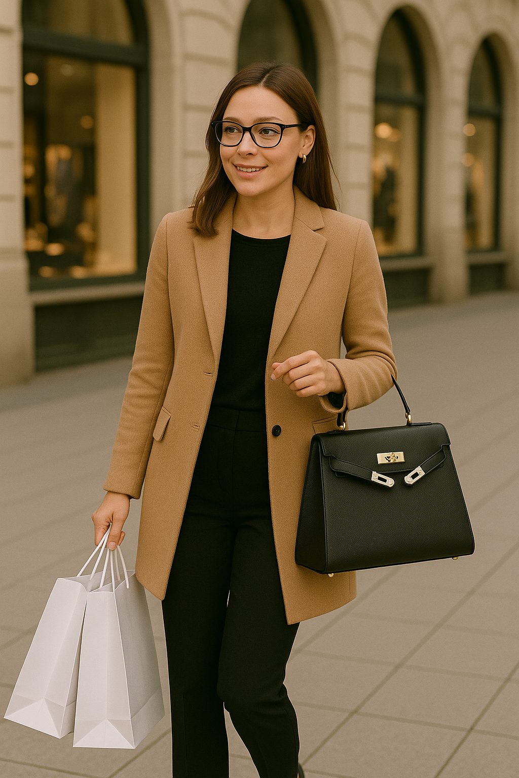 Dames Handtas Metalen Sluiting Geometrisch Design 2