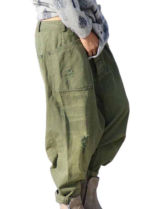 Dames Harem Broek met Zakken en Gaten 0