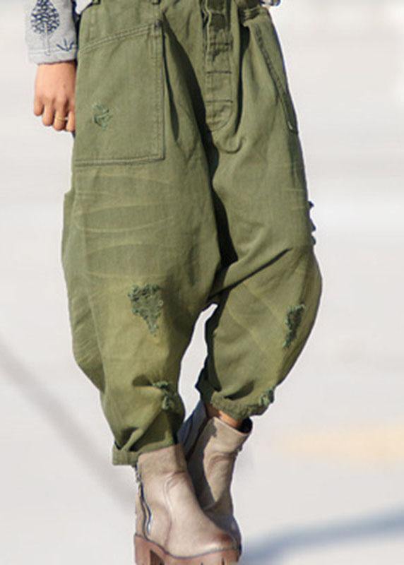 Dames Harem Broek met Zakken en Gaten 1