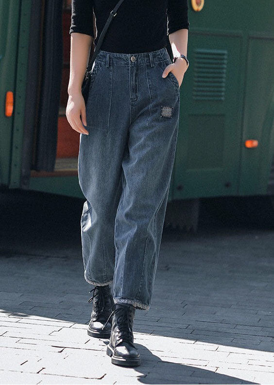 Dames Harembroek Hoge Taille met Zakjes Casual Katoenmix 2